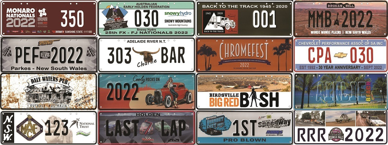 Custom Plates- Events, Promotions & Tourism 